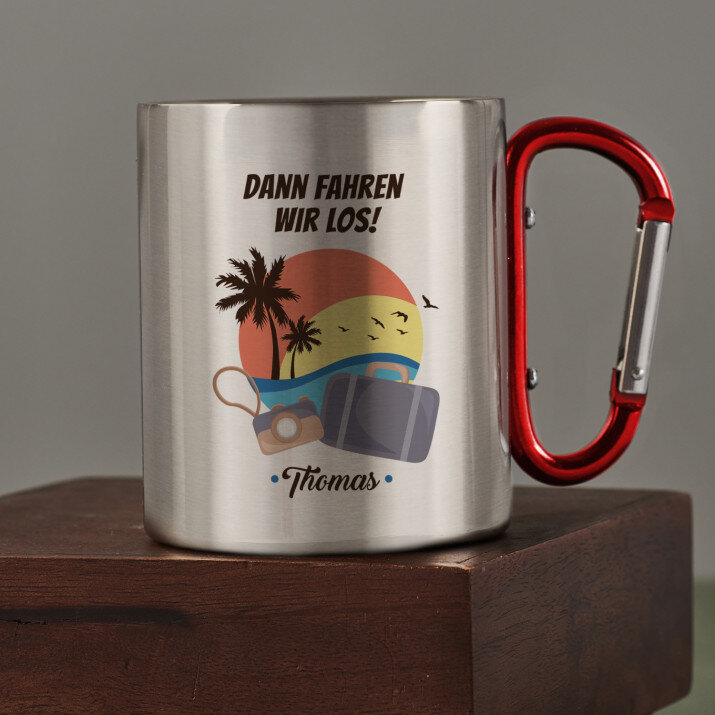 Dann fahren wir los! - Karabinerbecher
