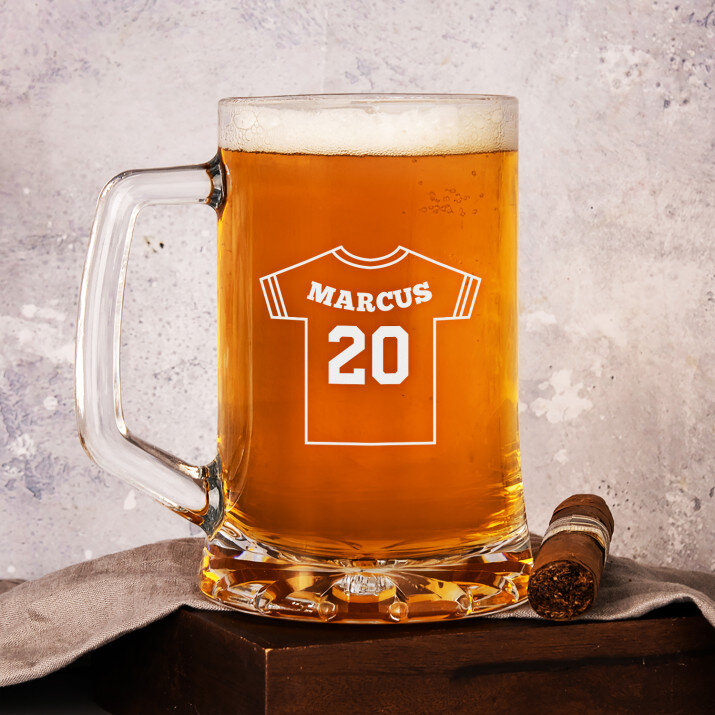 Rückennummer - Personalisierter Bierkrug