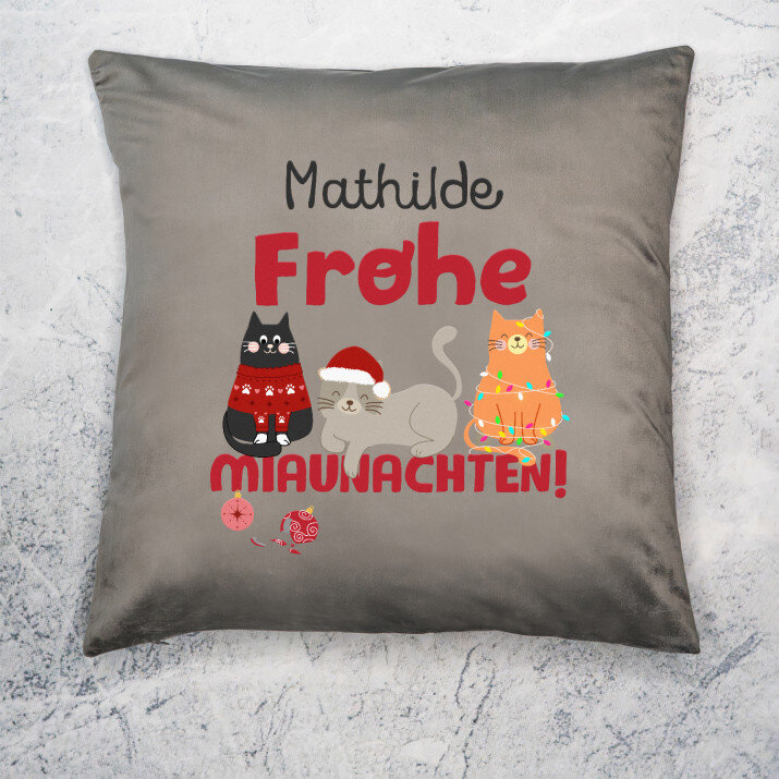 Frohe Miaunachten - Kissen