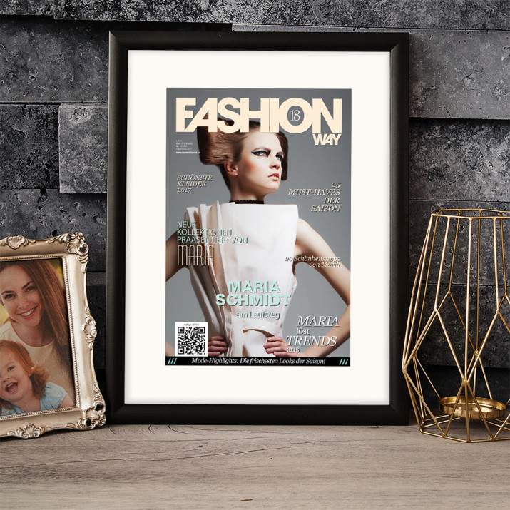 Eingerahmtes Fashion Way Magazin Cover