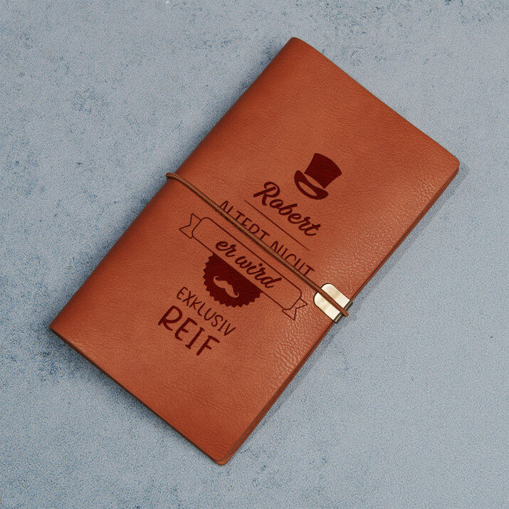 Er altert nicht - Retro Notizbuch
