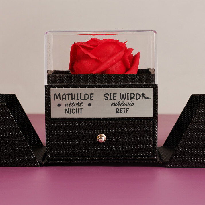 Sie altert nicht - Ewige Rose in einer Schachtel