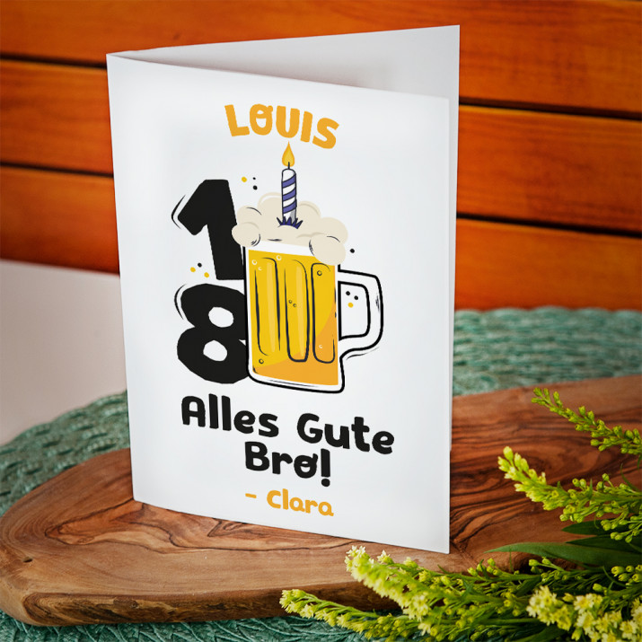 Alles Gute Bro - Glückwunschkarte