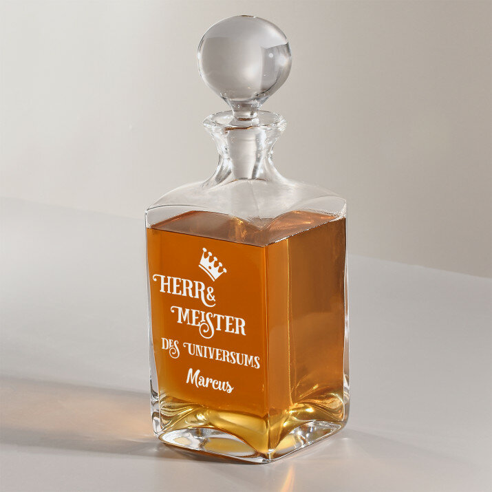Herr & Meister - Whiskykaraffe mit Gravur