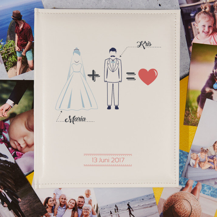 Brautpaar - personalisiertes Fotoalbum