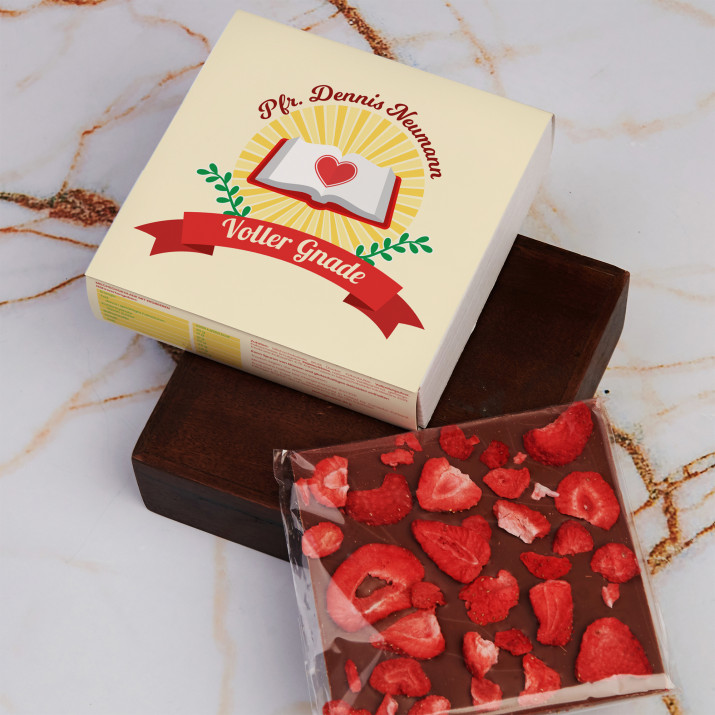 Voller Gnade - Schokolade mit Erdbeeren