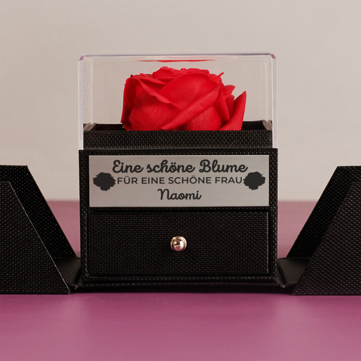 schöne Blume - Ewige Rose in einer Schachtel