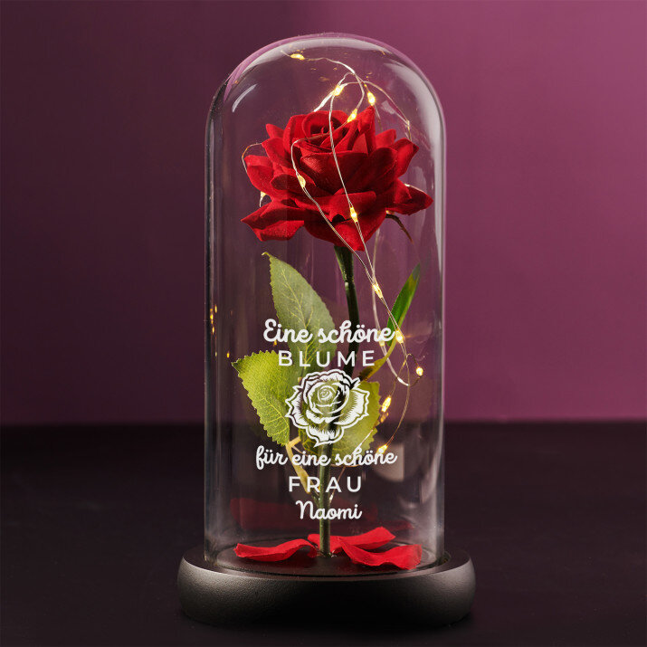 Schöne Blume - Ewige Rose Im Glas Schöne Blume - Ewige Rose Im Glas