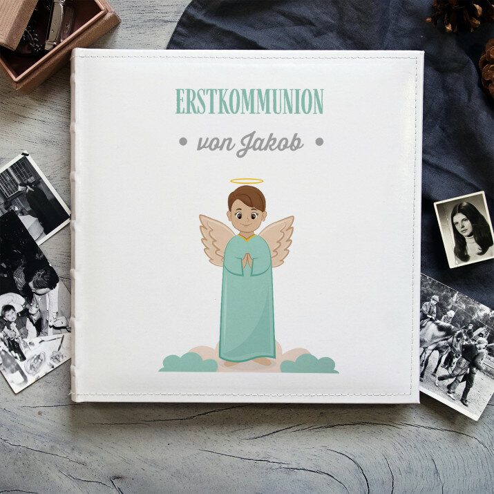 Erstkommunion Junge Engelchen - Personalisiertes Fotoalbum