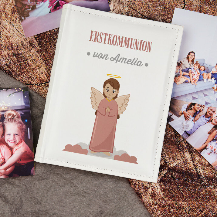 Erstkommunion Mädchen Engelchen - Personalisiertes Fotoalbum