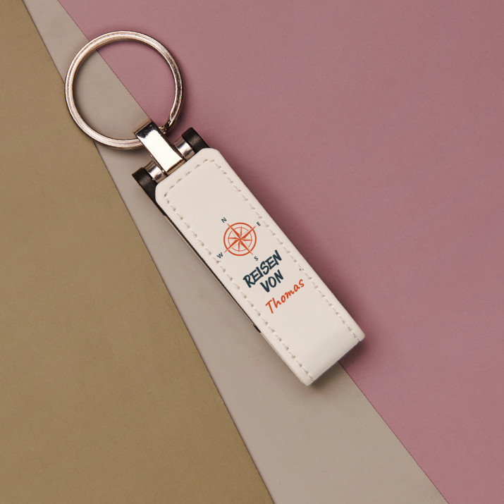 Reisen - USB-Stick im Lederetui