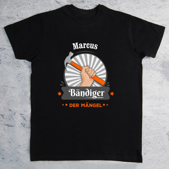 Bändiger der Mängel - Schwarzes T-Shirt für Herren