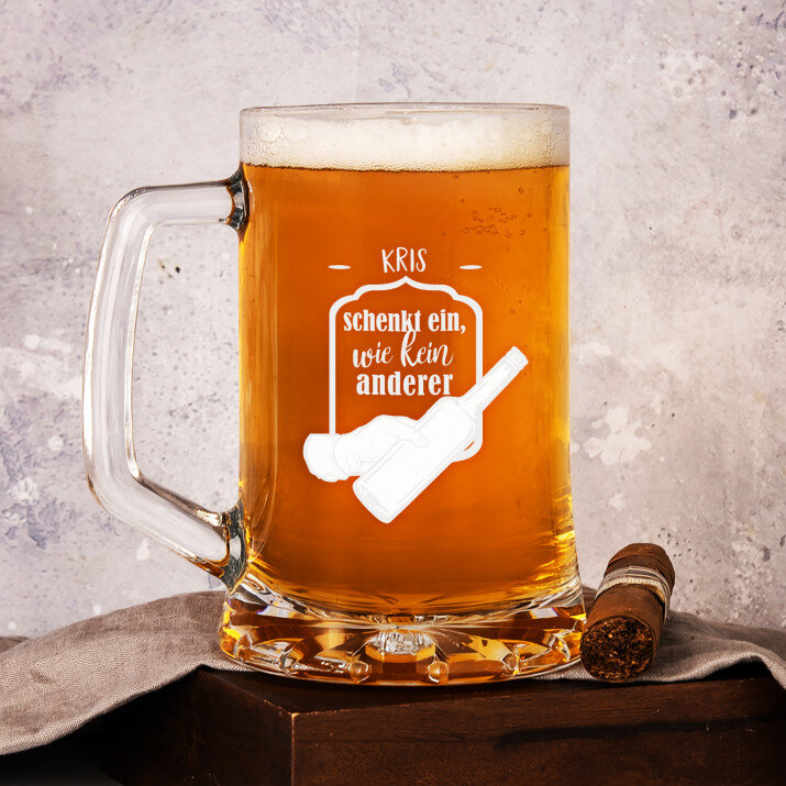 Schenkt ein, wie kein anderer - Bierkrug