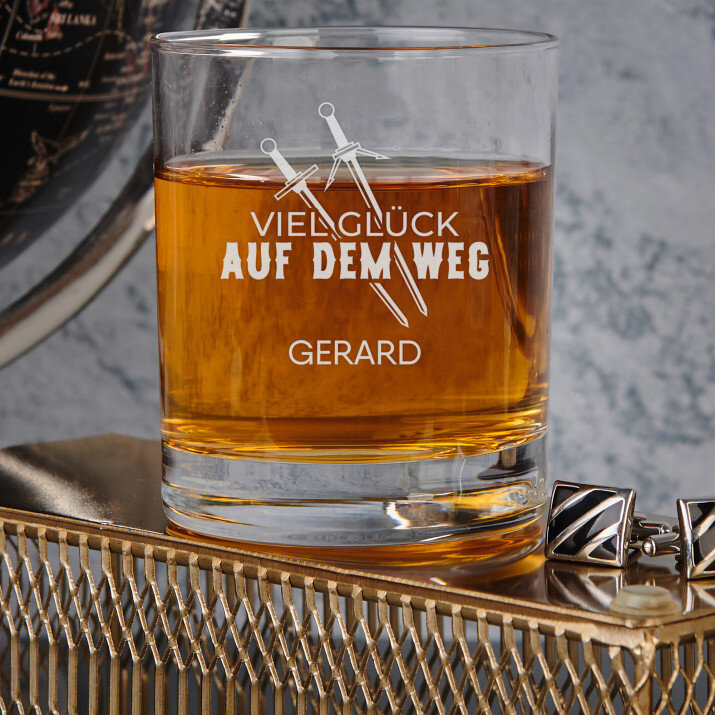 Viel Glück auf dem Weg - Whiskyglas Viel Glück auf dem Weg - Whiskyglas