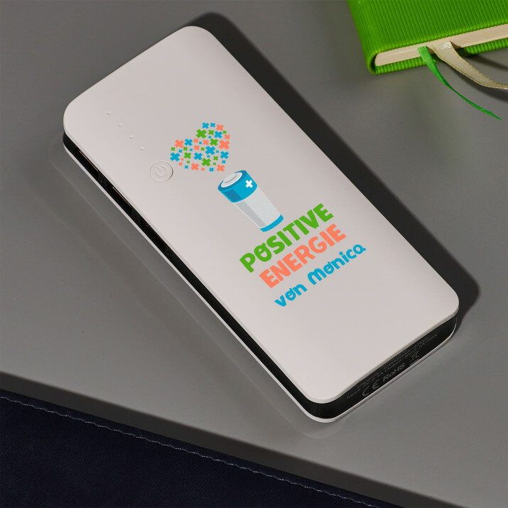Positive Energie - Powerbank mit Aufdruck 10000 mAh