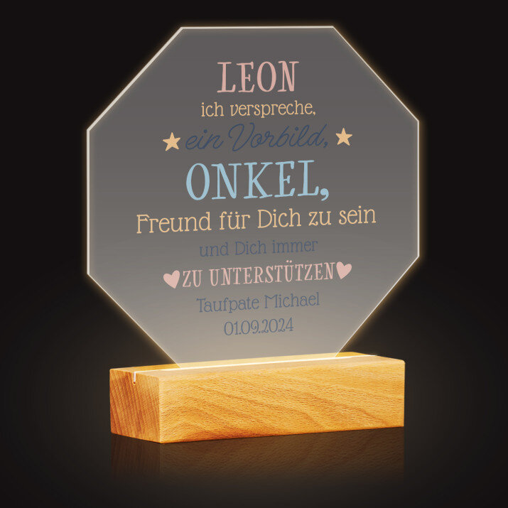 Geschenk für patensohn - Achteck 