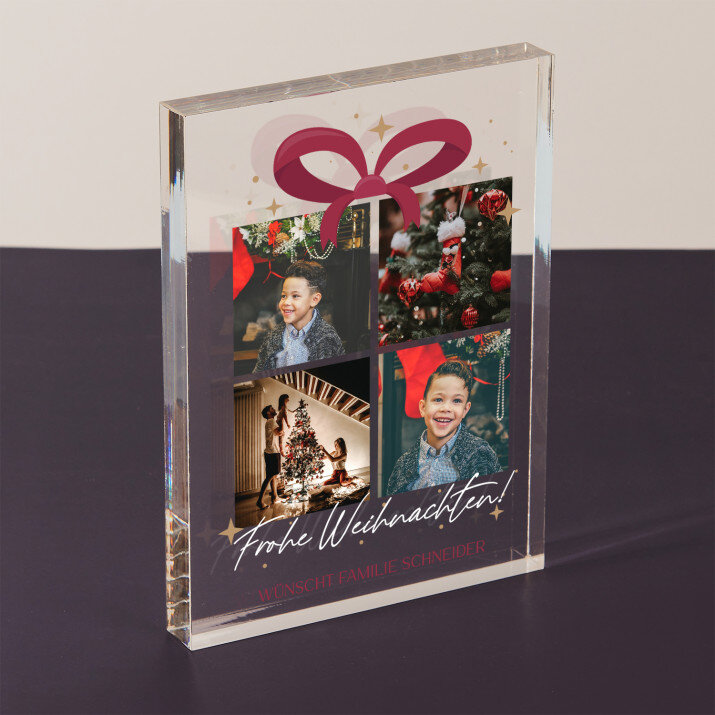 Geschenk Fotos - Acrylblock
