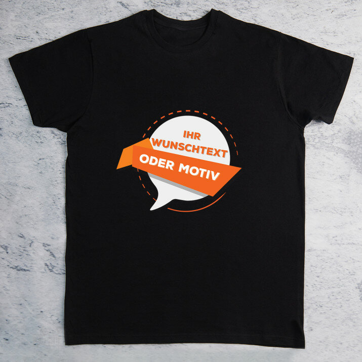 Eigenes Projekt - Schwarzes T-Shirt für Herren