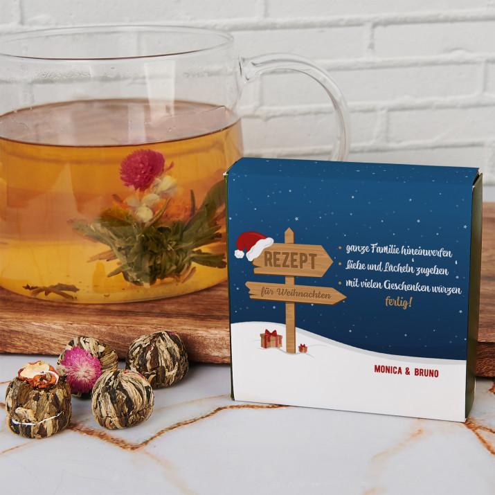 Rezept für Weihnachten - Blühender Tee