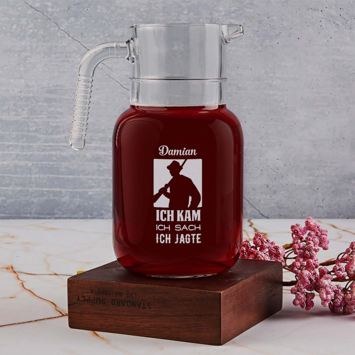 Ich kam, Ich sah - Trinkflasche mit Gravur