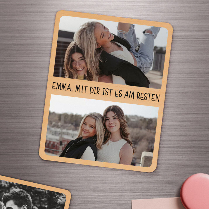 Freundinnen - Holzmagnet