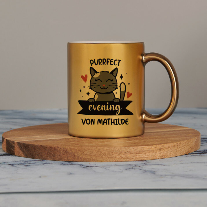 Purrfect evening - Goldbecher