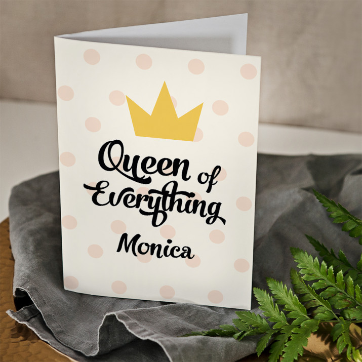 Queen of everything - Glückwunschkarte