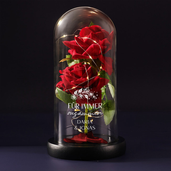 Für immer zusammen - Ewige Rose Im Glas