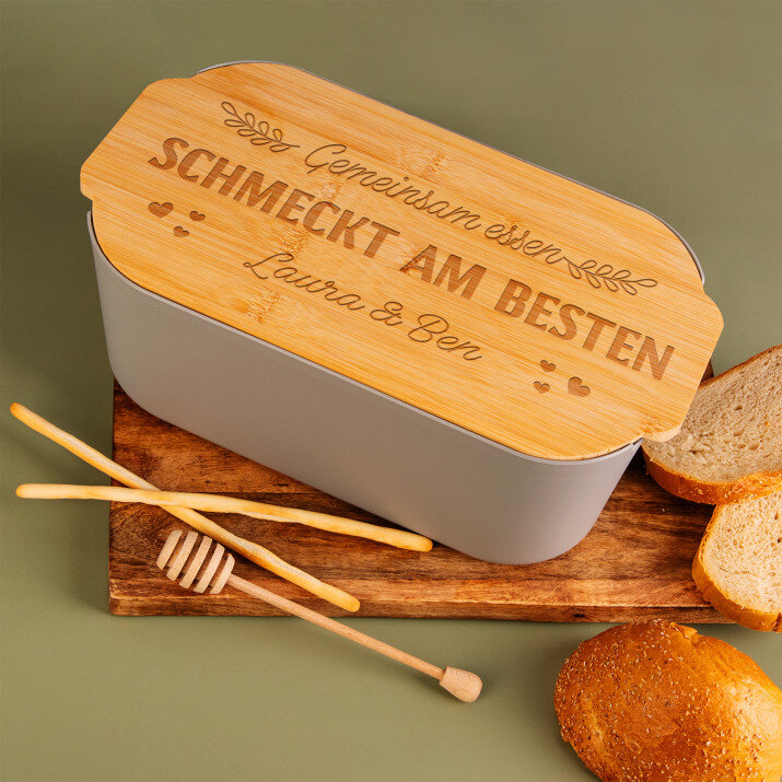 Gemeinsam essen schmeckt am besten - Brotkasten