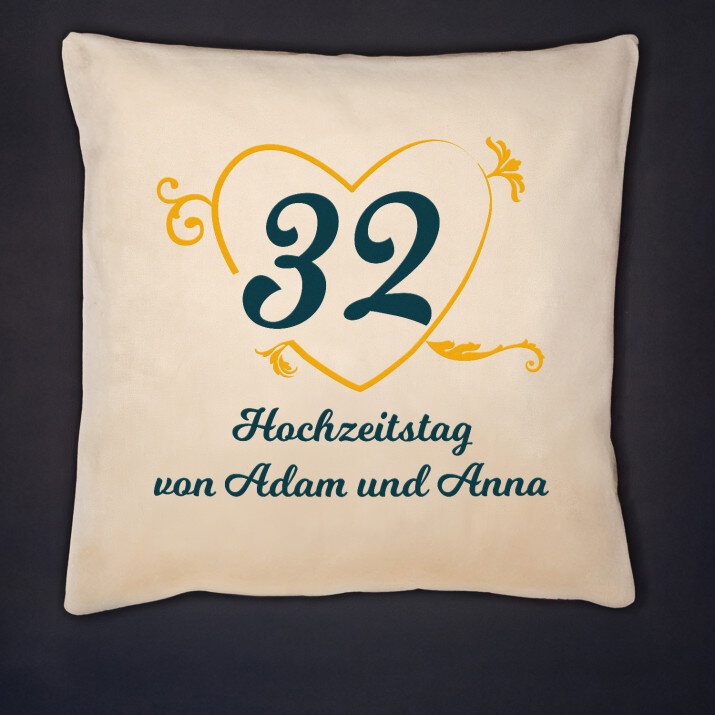 Hochzeitstag - Kissen