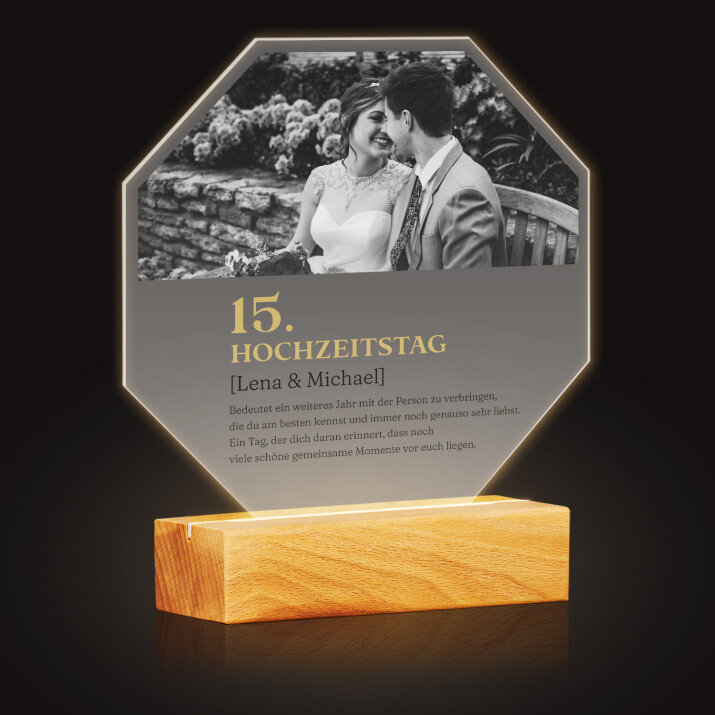Hochzeitstag definition - Achteck 
