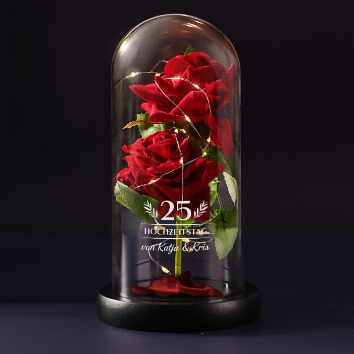 Hochzeitstag - Ewige Rose Im Glas