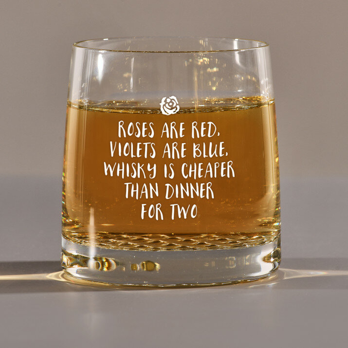 Roses are red - Whiskyglas