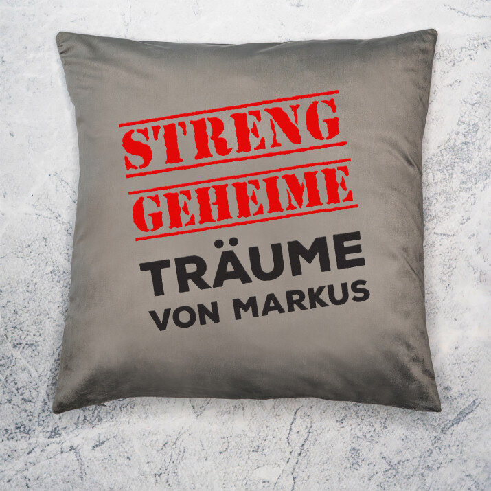 Streng geheime Träume - Kissen