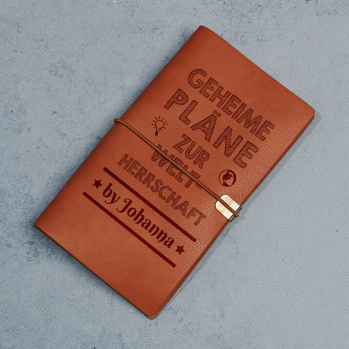 Geheime pläne zur weltherrschaft - Retro Notizbuch