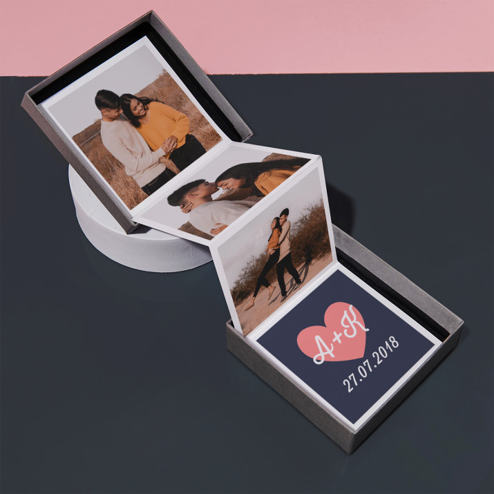 Foto-Set - Herz + datum