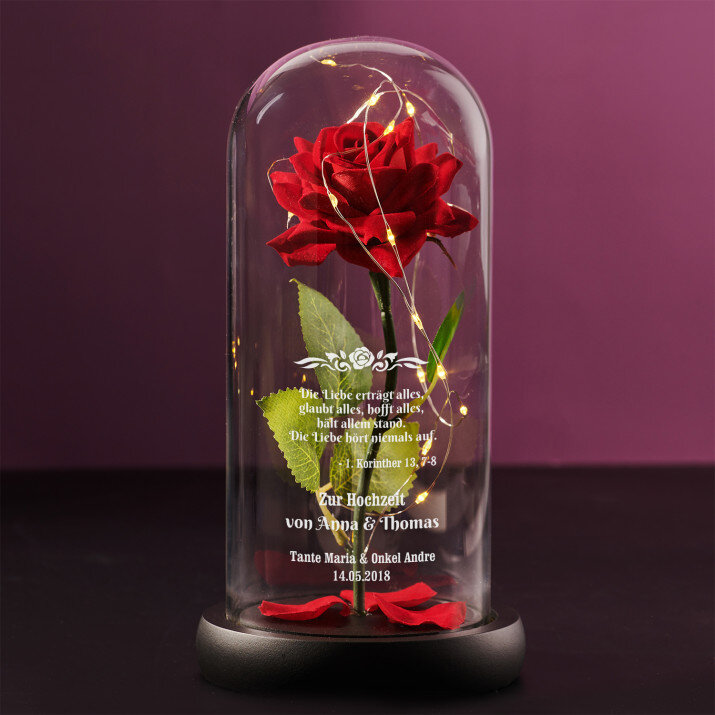 Liebe - Ewige Rose Im Glas