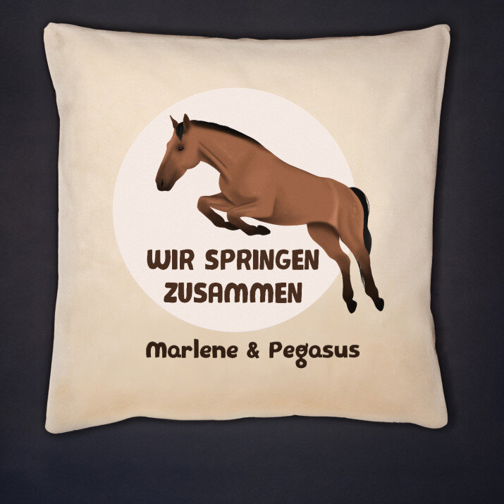 Wir springen zusammen - Kissen
