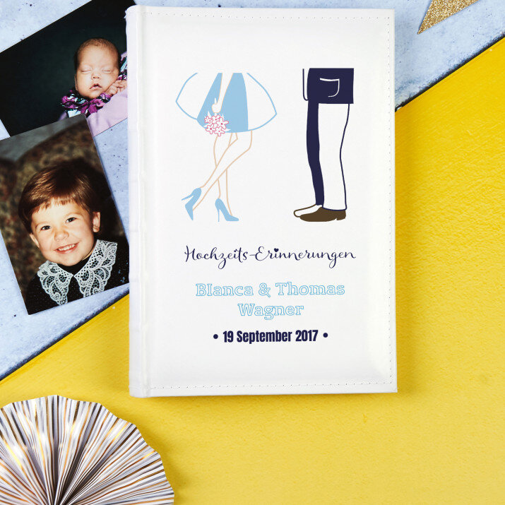 Hochzeits-Erinnerungen - personalisiertes Fotoalbum