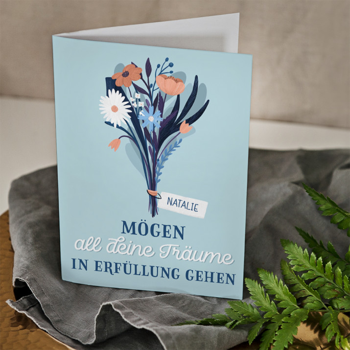 In Erfüllung gehen - Glückwunschkarte
