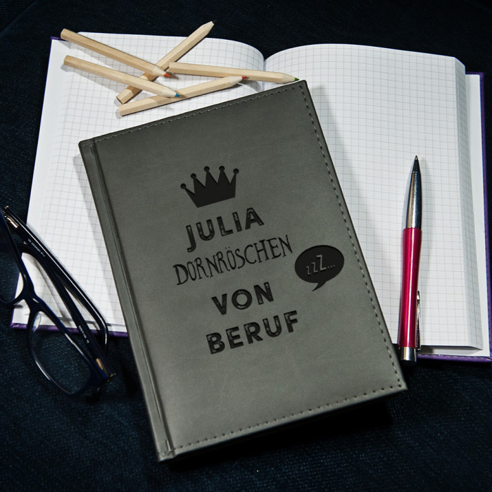 Dornröschen - Notizbuch A5 mit Aufdruck