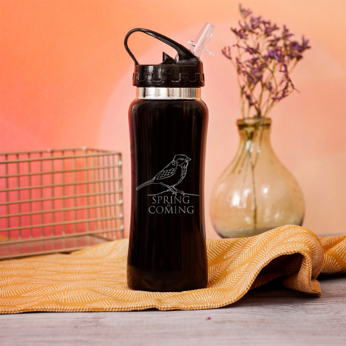 Spring is Coming - Trinkflasche mit Gravur