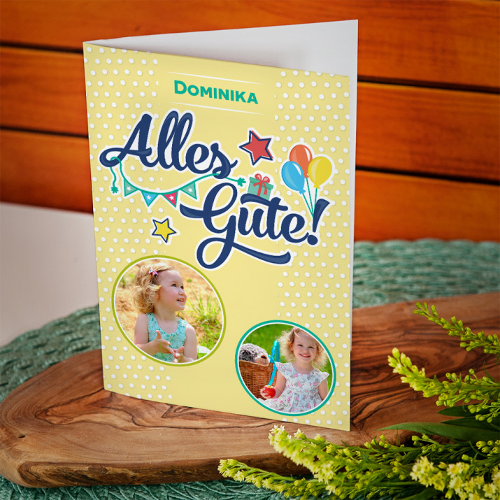 Alles Gute - Fotos - Glückswunschkarte