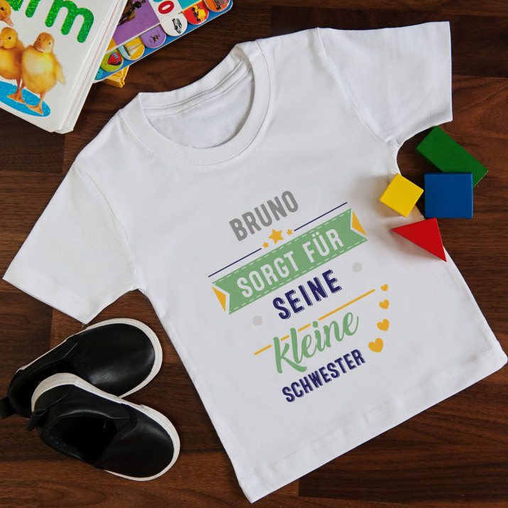 Bodyguard der jüngeren Schwester - T-shirt mit Aufdruck für Kinder