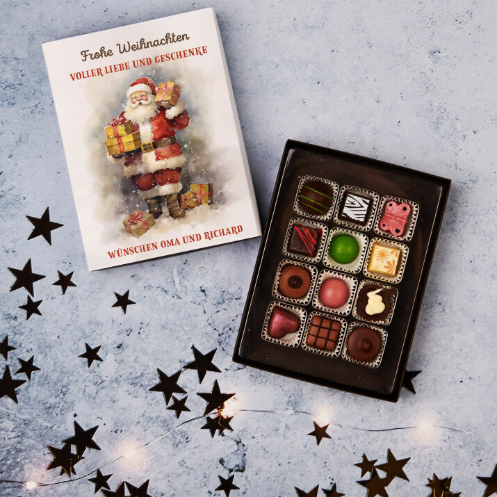Weihnachtskranz Foto - Belgische Pralinen