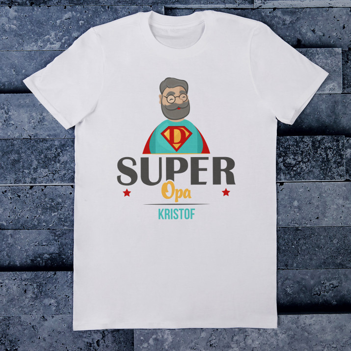 Super Opa - T-Shirt mit Aufdruck für Herren