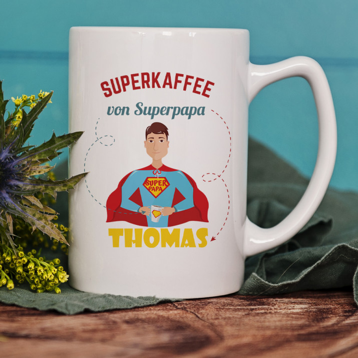Superpapa - Personalisierte Tasse