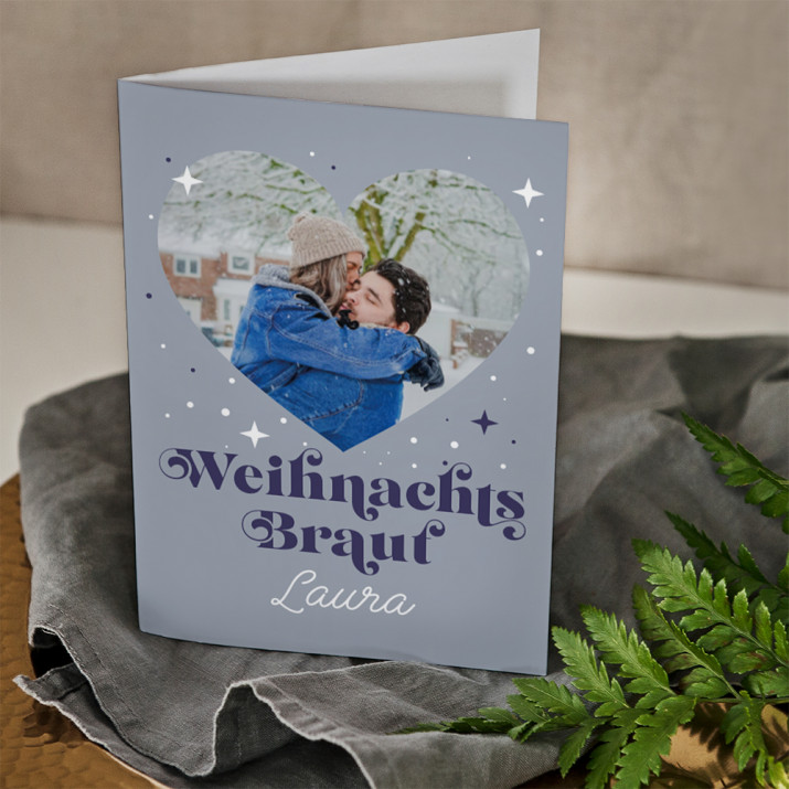 Weihnachts Braut - Glückwunschkarte