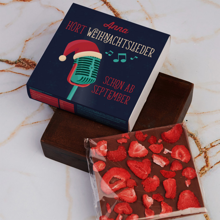 Weihnachtslieder - Schokolade mit Erdbeeren