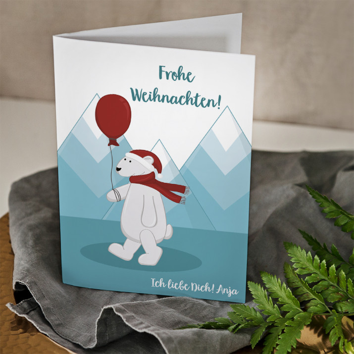 Weihnachtsbär - Weihnachtskarte